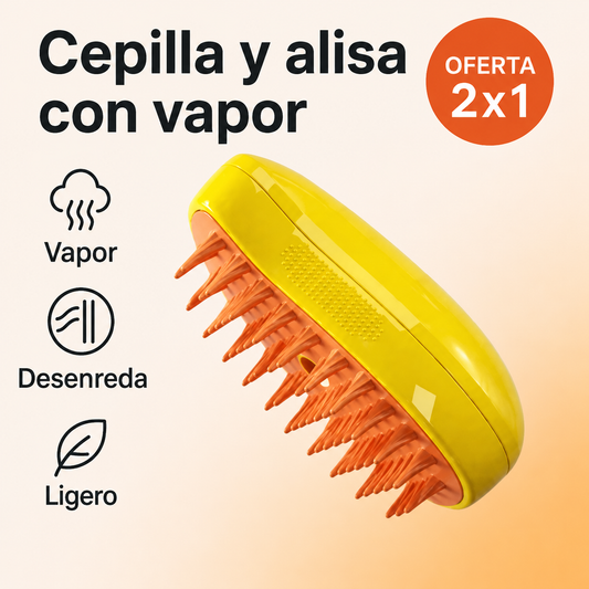 (PROMO 2X1🤩)Cepillo Vaporizador Para Perros y Gatos ⚡Recargable⚡